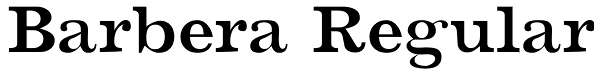 Barbera Regular Font