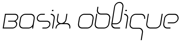 Basix Oblique Font