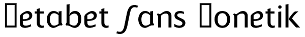 Betabet Sans Fonetik Font