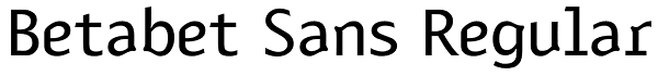 Betabet Sans Regular Font