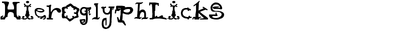 HieroglyphLicks Font