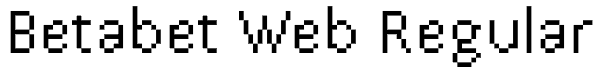 Betabet Web Regular Font