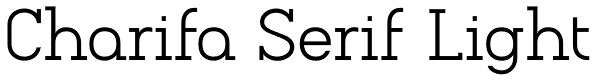 Charifa Serif Light Font