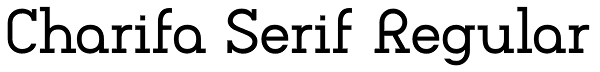 Charifa Serif Regular Font