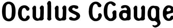 Oculus CGauge Font