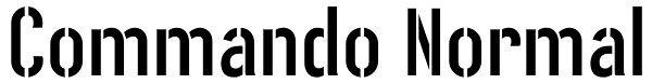 Commando Normal Font