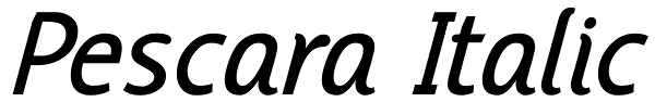 Pescara Italic Font