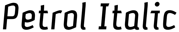 Petrol Italic Font