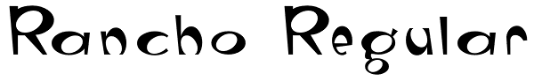 Rancho Regular Font