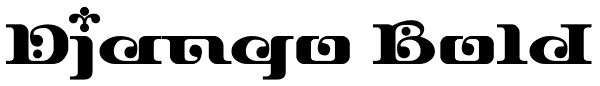 Django Bold Font