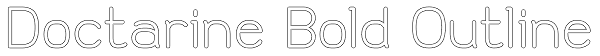 Doctarine Bold Outline Font