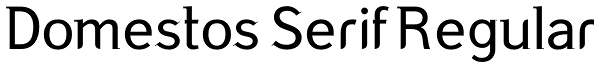 Domestos Serif Regular Font