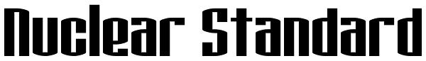 Nuclear Standard Font