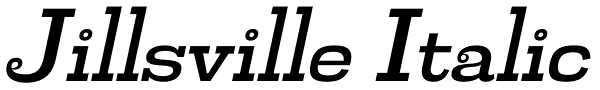 Jillsville Italic Font