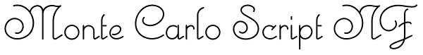 Monte Carlo Script NF Font