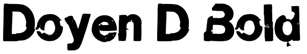 Doyen D Bold Font