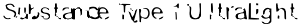 Substance Type 1 UltraLight Font