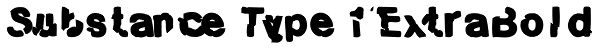 Substance Type 1 ExtraBold Font