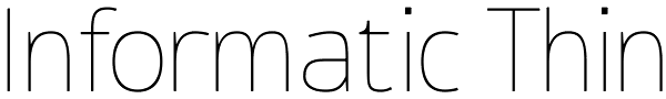 Informatic Thin Font