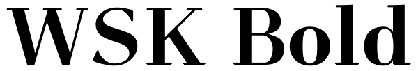 WSK Bold Font