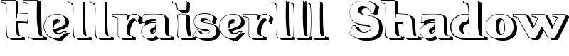 Hellraiser3 Shadow Font