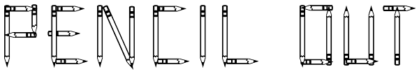 Pencil Out Font