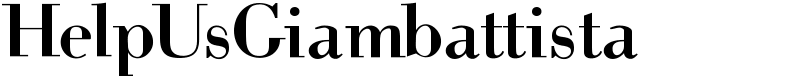 HelpUsGiambattista Font