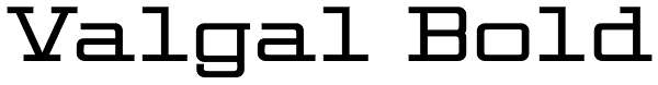 Valgal Bold Font