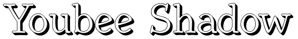 Youbee Shadow Font