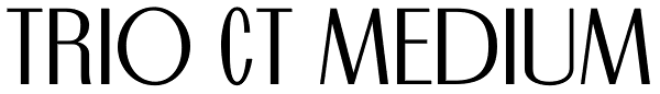 Trio CT Medium Font