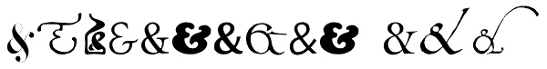 Ampersands Two Font