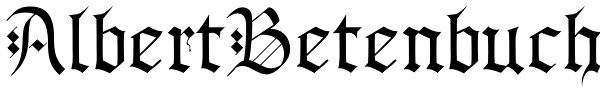 AlbertBetenbuch Font