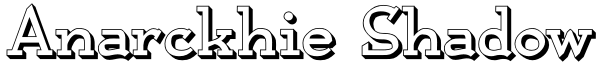 Anarckhie Shadow Font