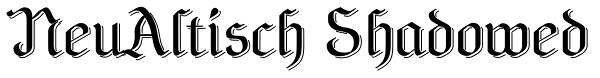 NeuAltisch Shadowed Font