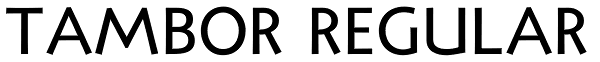 Tambor Regular Font