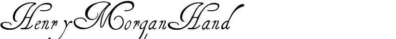 HenryMorganHand Font