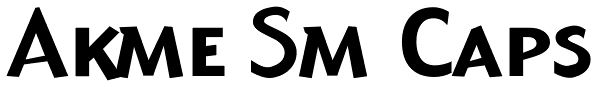 Akme Sm Caps Font