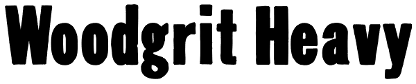 Woodgrit Heavy Font