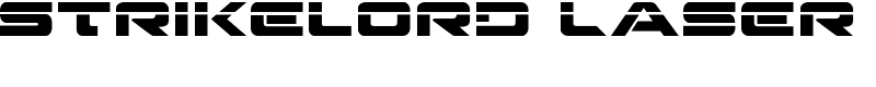 Strikelord Laser Font