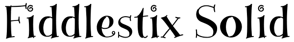 Fiddlestix Solid Font