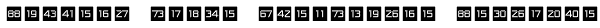 Numbers Style One-Square Negative Font