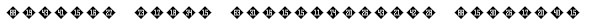 Numbers Style Three-Diamond Negative Font