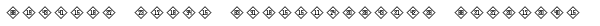 Numbers Style Three-Diamond Positive Font