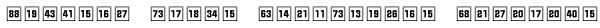 Numbers Style Two-Square Positive Font