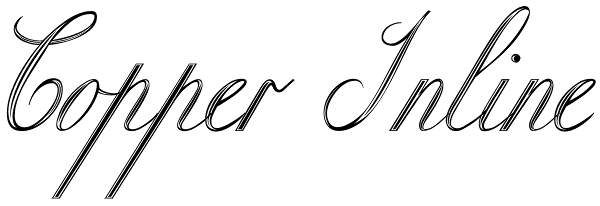 Copper Inline Font