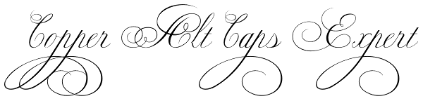 Copper Alt Caps Expert Font