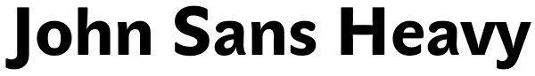 John Sans Heavy Font