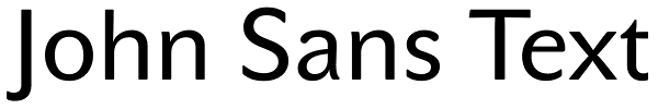 John Sans Text Font