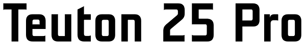 Teuton 25 Pro Font