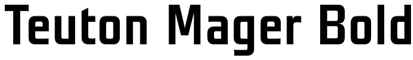 Teuton Mager Bold Font